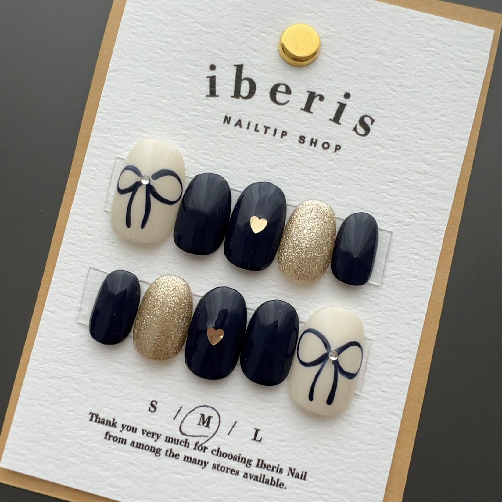 リボン ネイビー