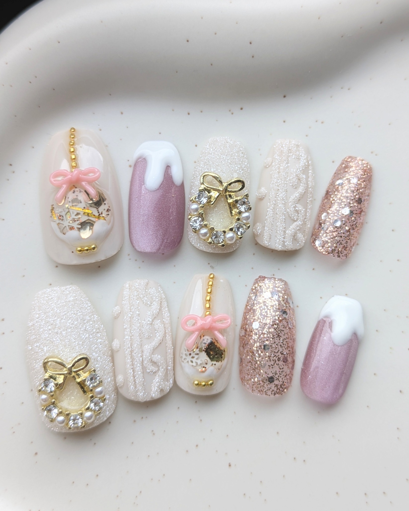 クリスマス　ピンク