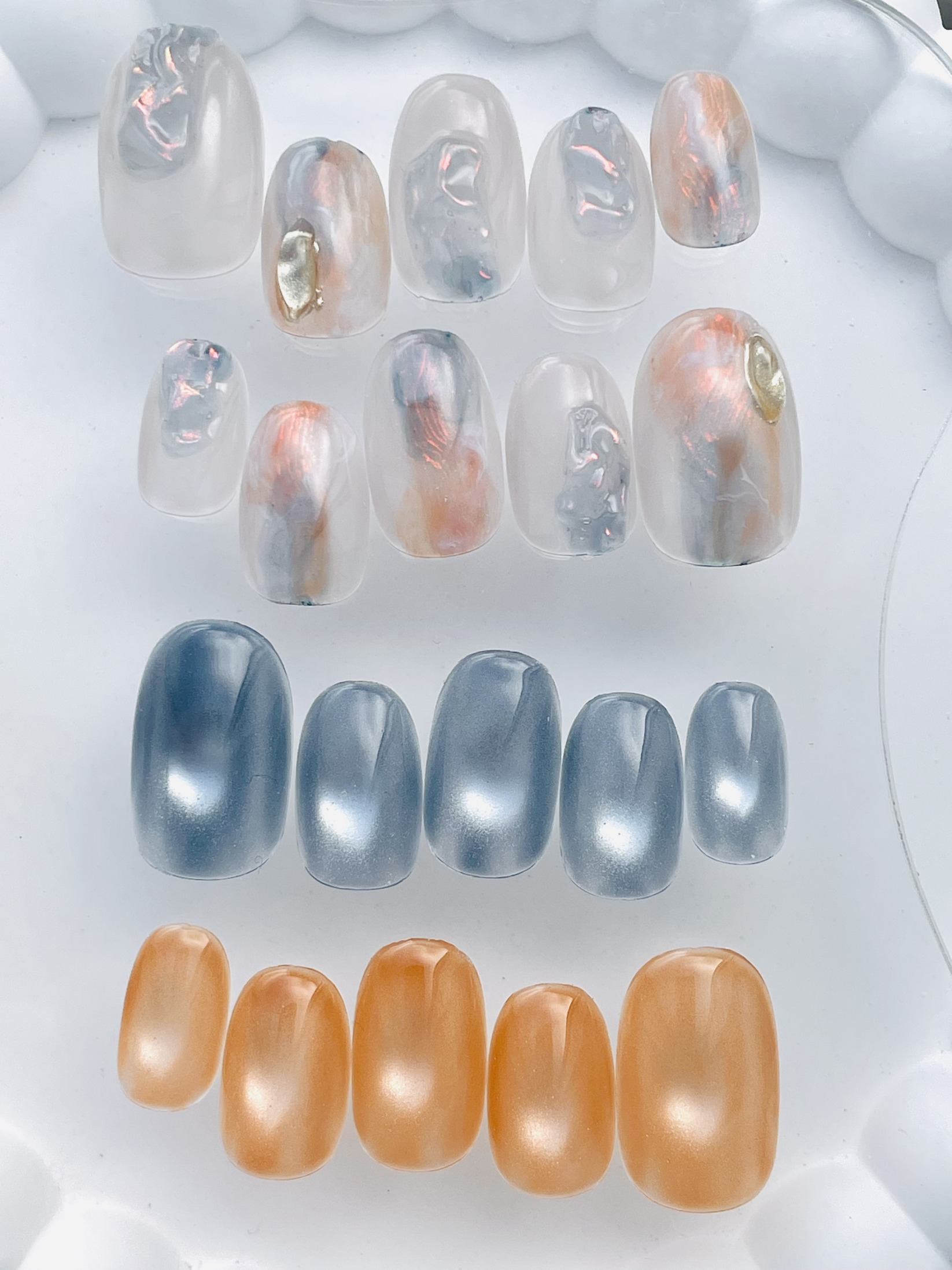 【福袋】¥7,200相当!!  ふたつの温度  /  ニュアンス　マグネット　ブルー　オレンジ　夕焼け