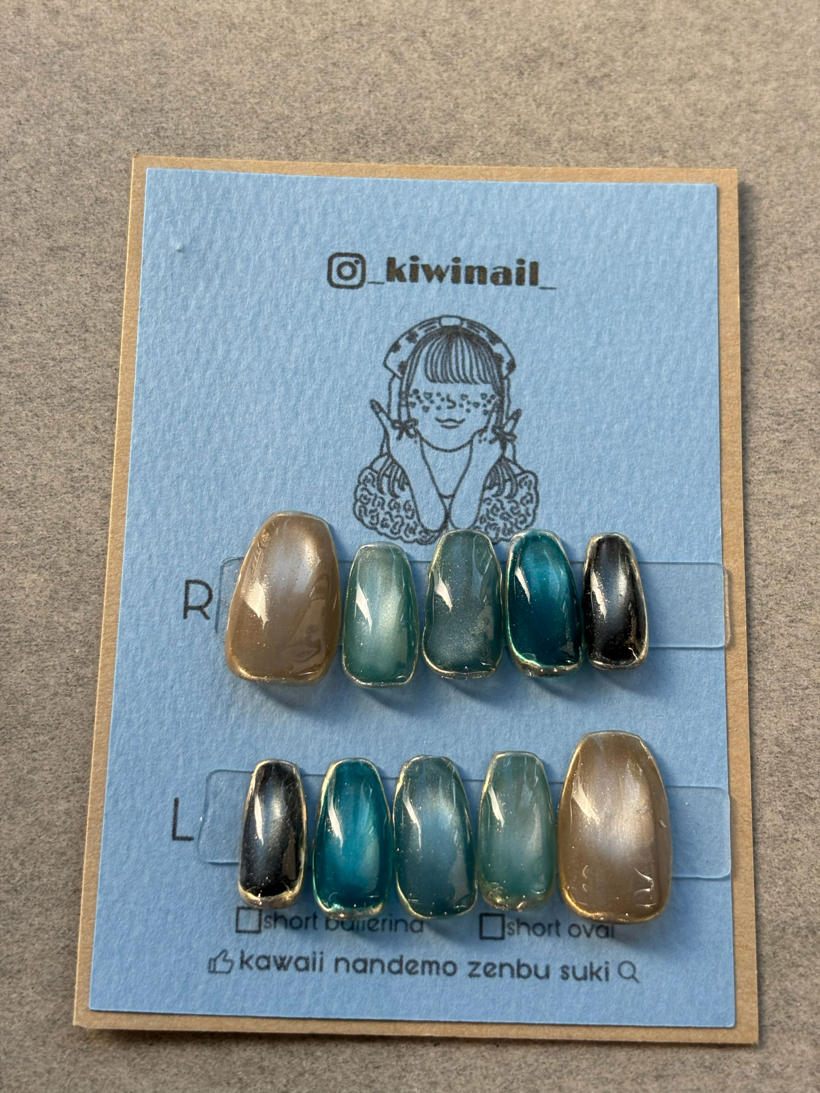 寒色グラデーションマグネット