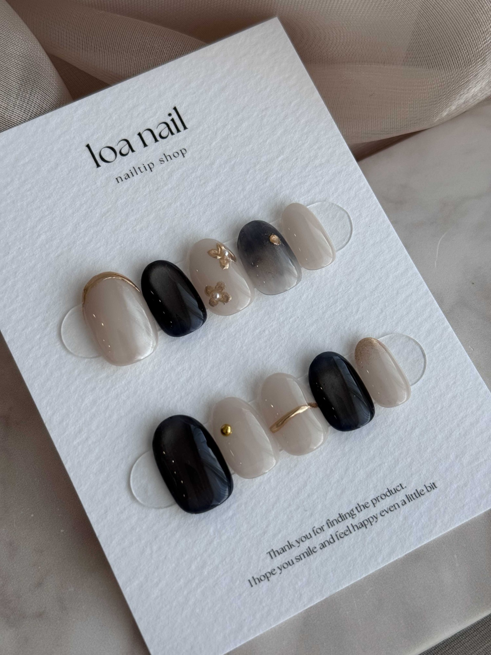 ネイビーマグネットニュアンスネイル