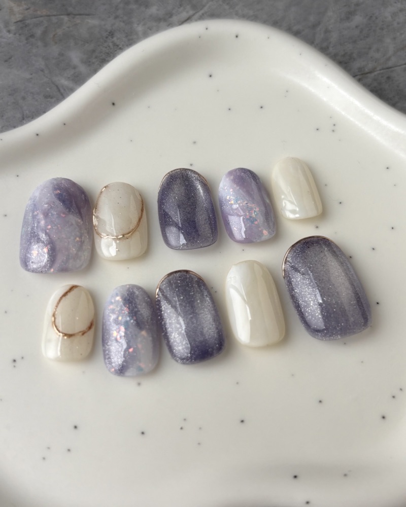 オーロラネイル　パープルマグネット