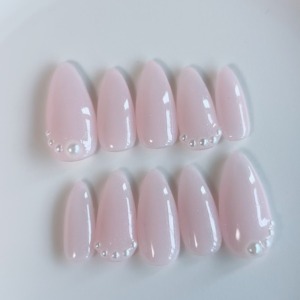 薄ピンクラメ×パール