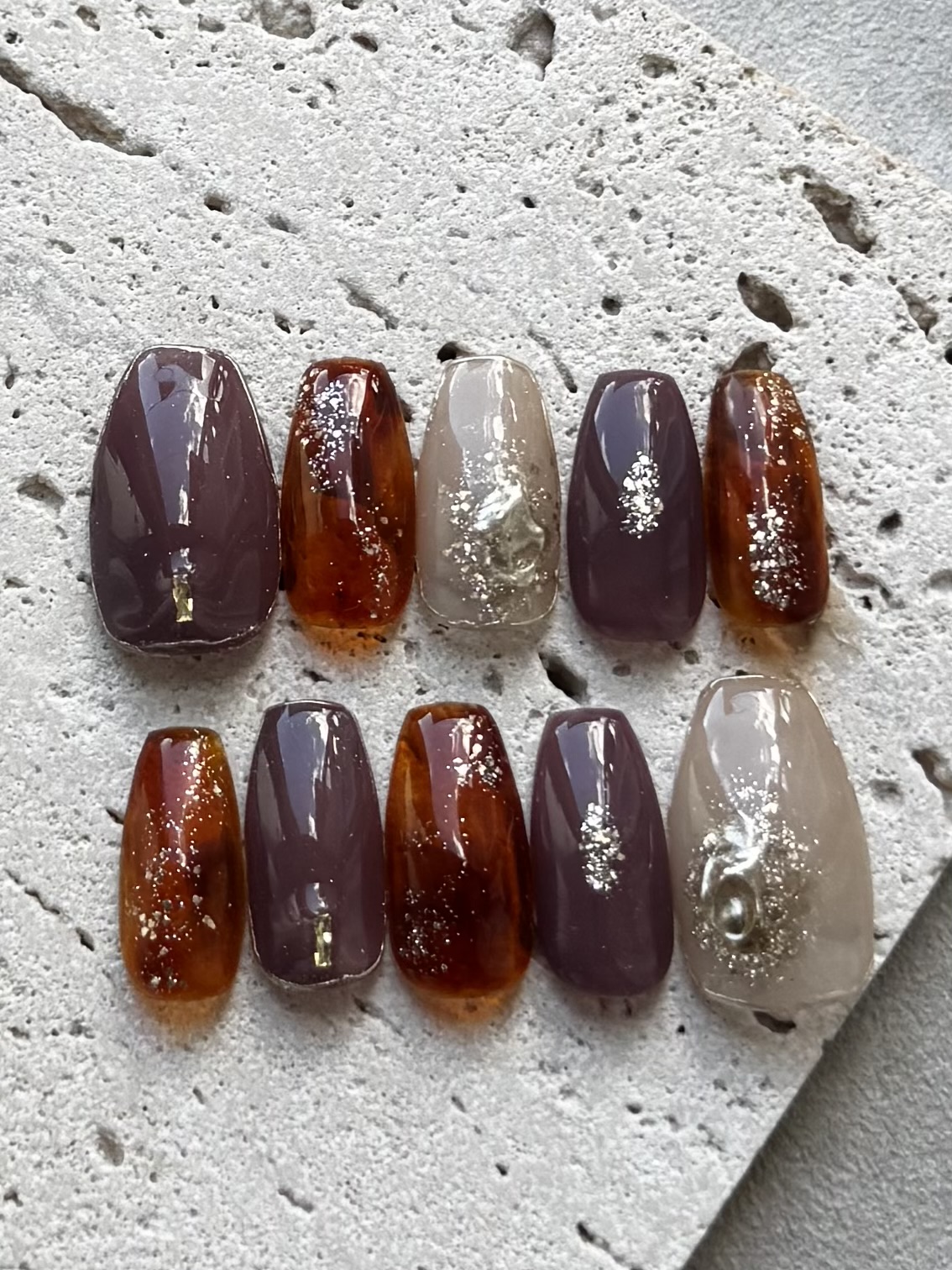 秋ニュアンスネイル